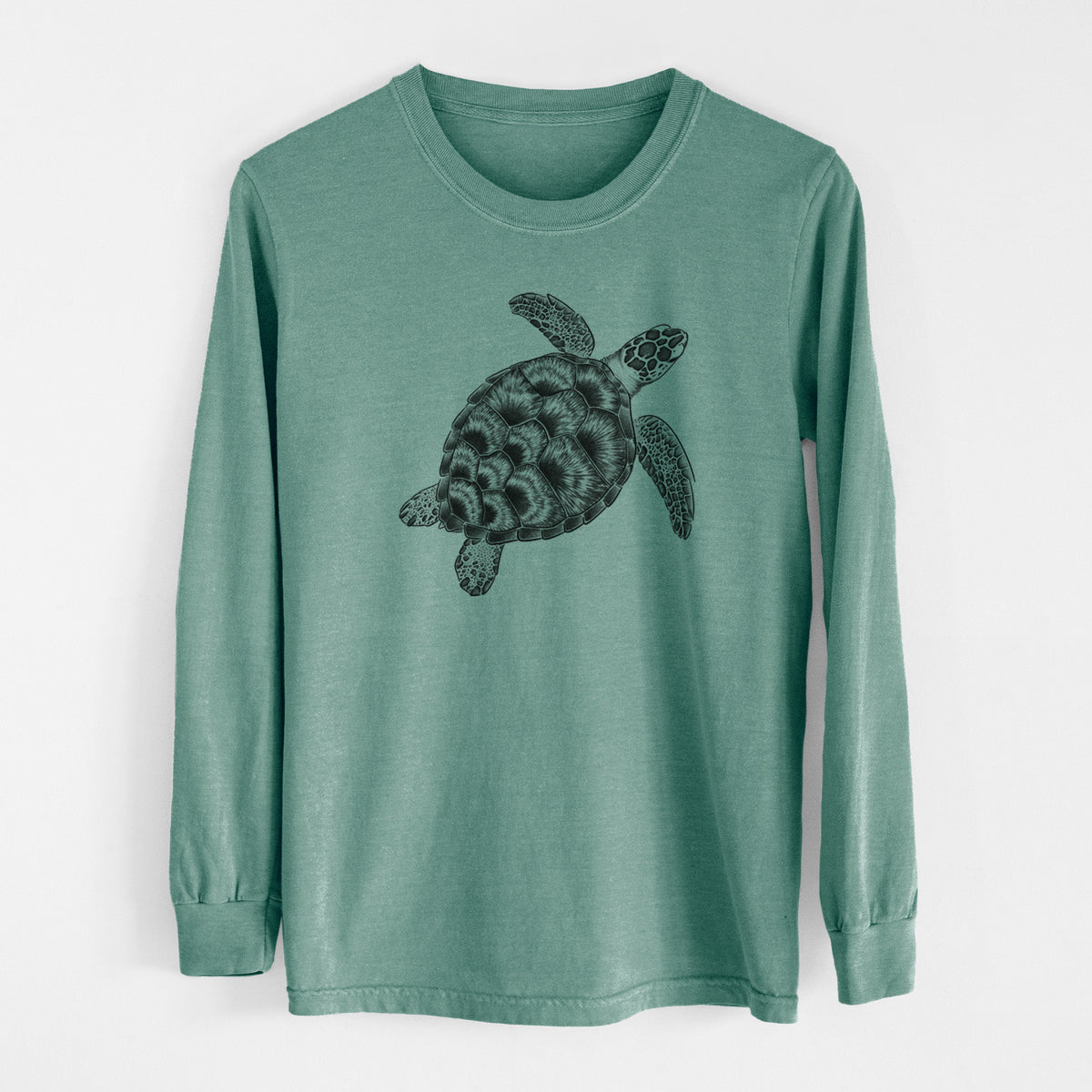 Loggerhead Sea Turtle - Caretta caretta - Unisex Comfort Colors 100% Cotton Long Sleeve