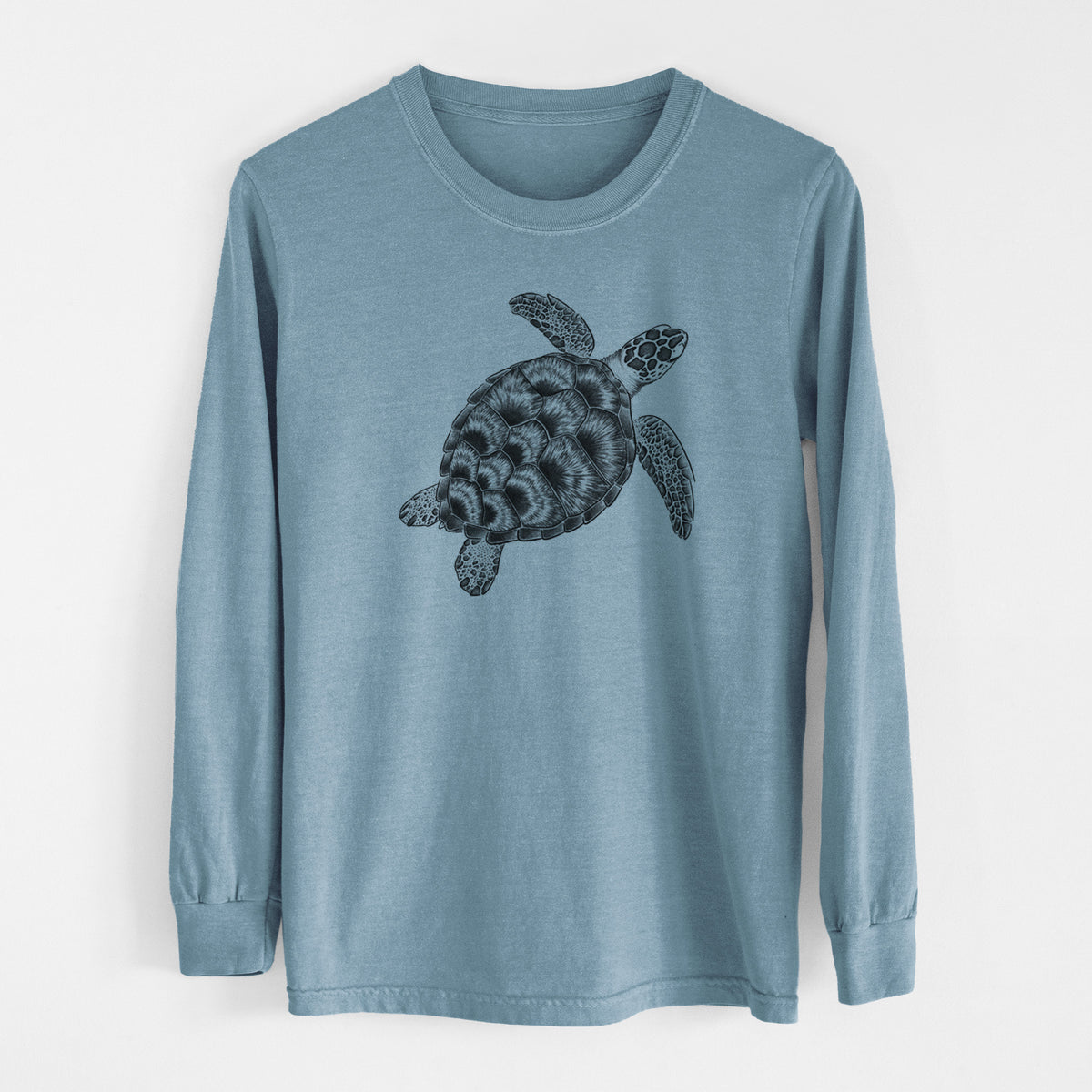 Loggerhead Sea Turtle - Caretta caretta - Unisex Comfort Colors 100% Cotton Long Sleeve