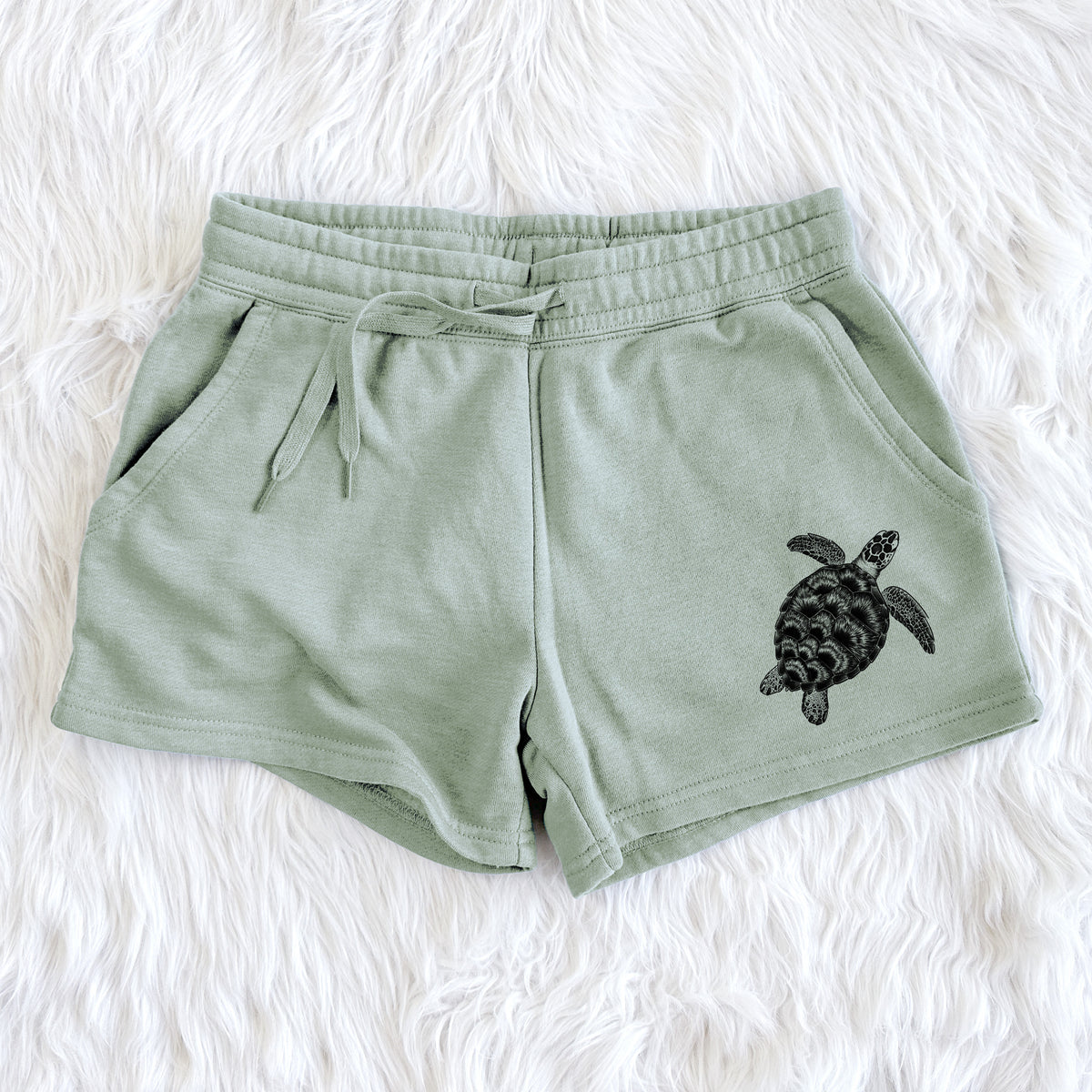 Loggerhead Sea Turtle - Caretta caretta - Women's Cali Wave Shorts