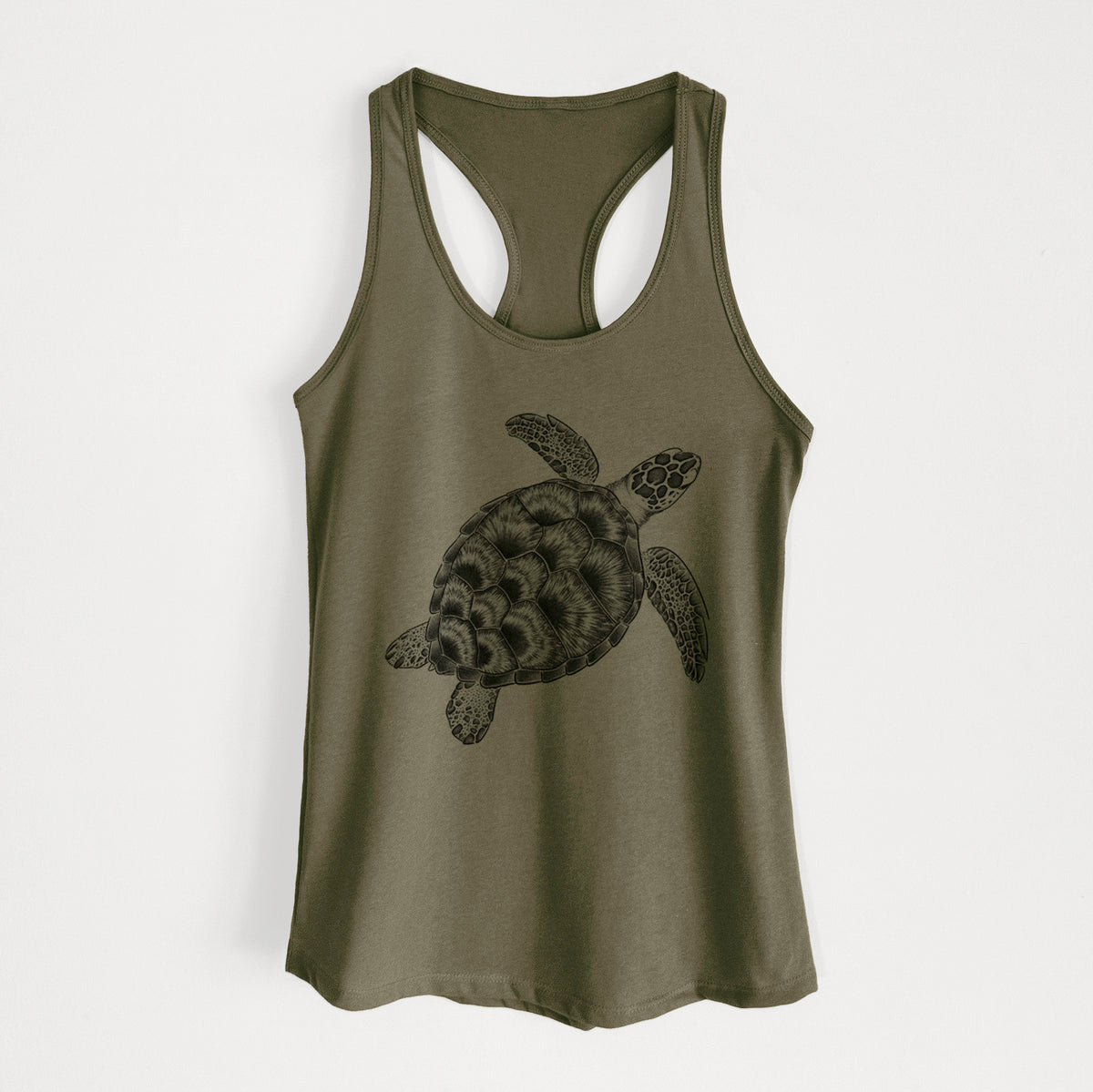 Loggerhead Sea Turtle - Caretta caretta - Women's Racerback Tanktop