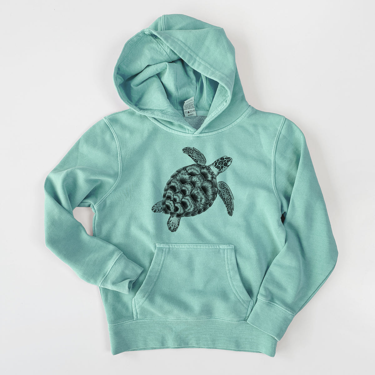 Loggerhead Sea Turtle - Caretta caretta - Youth Pigment Dyed Hoodie