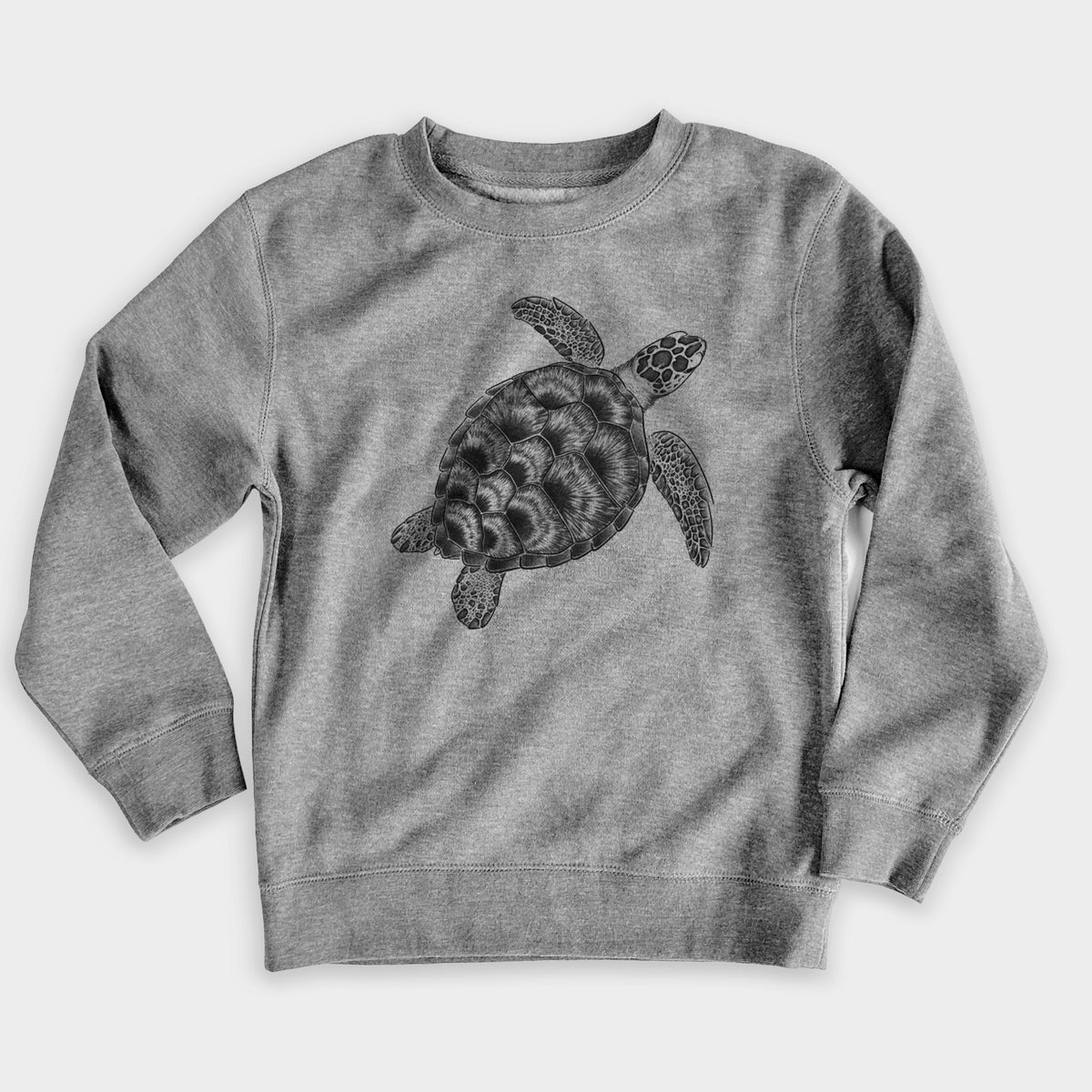 Loggerhead Sea Turtle - Caretta caretta - Youth Lightweight Crewneck Sweatshirt