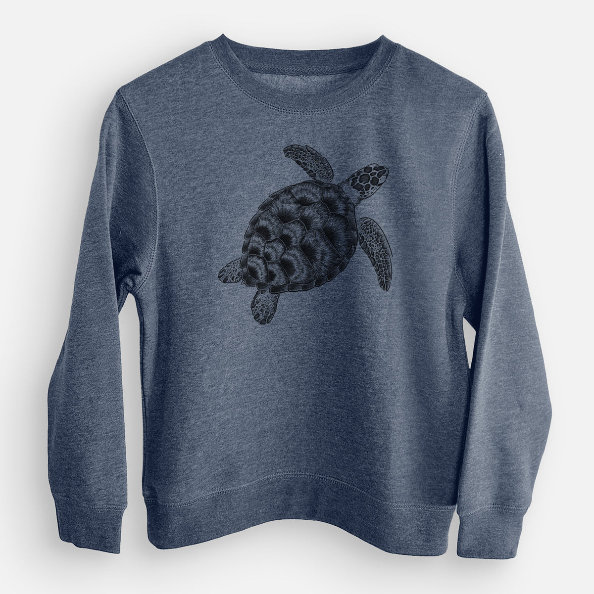 Loggerhead Sea Turtle - Caretta caretta - Youth Lightweight Crewneck Sweatshirt