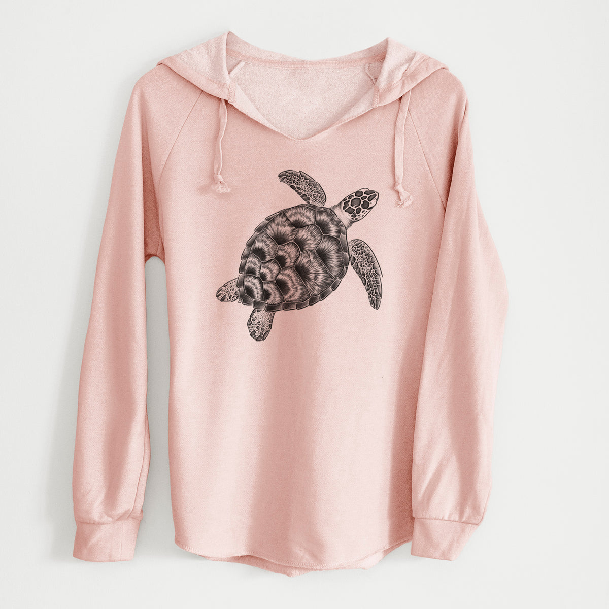 Loggerhead Sea Turtle - Caretta caretta - Cali Wave Hooded Sweatshirt