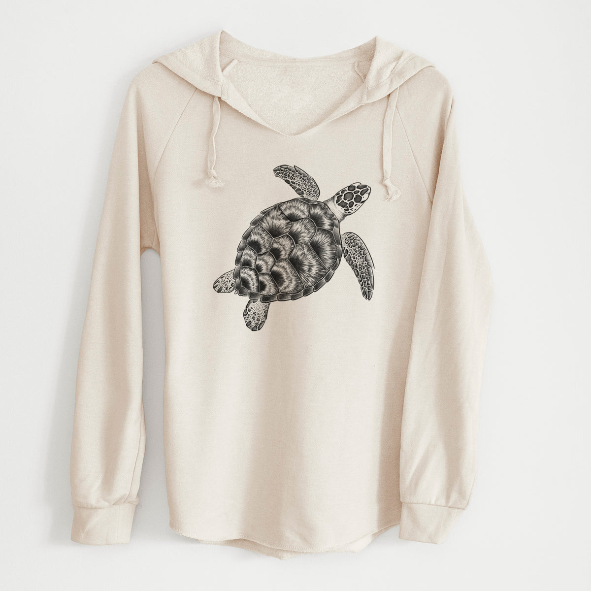 Loggerhead Sea Turtle - Caretta caretta - Cali Wave Hooded Sweatshirt