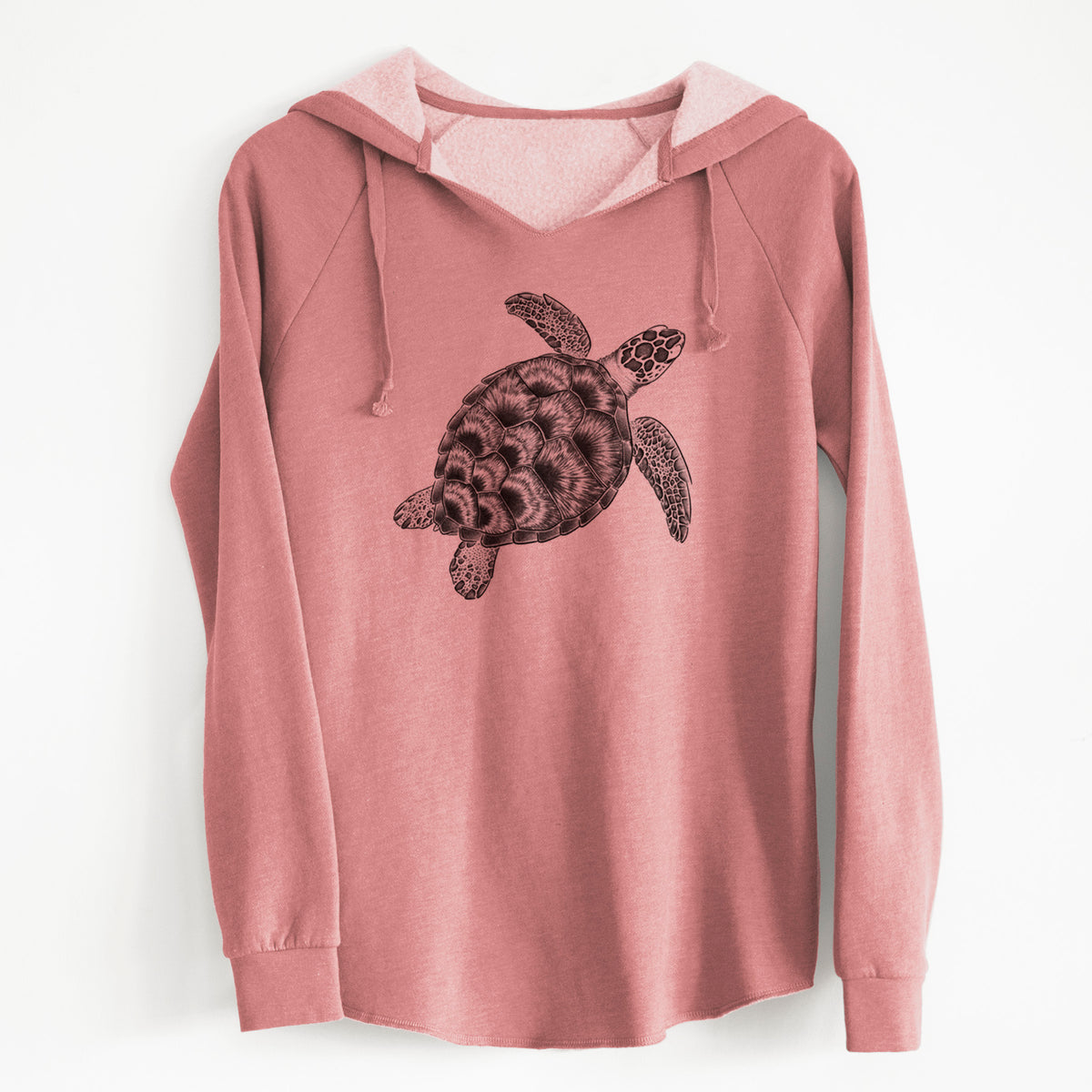 Loggerhead Sea Turtle - Caretta caretta - Cali Wave Hooded Sweatshirt