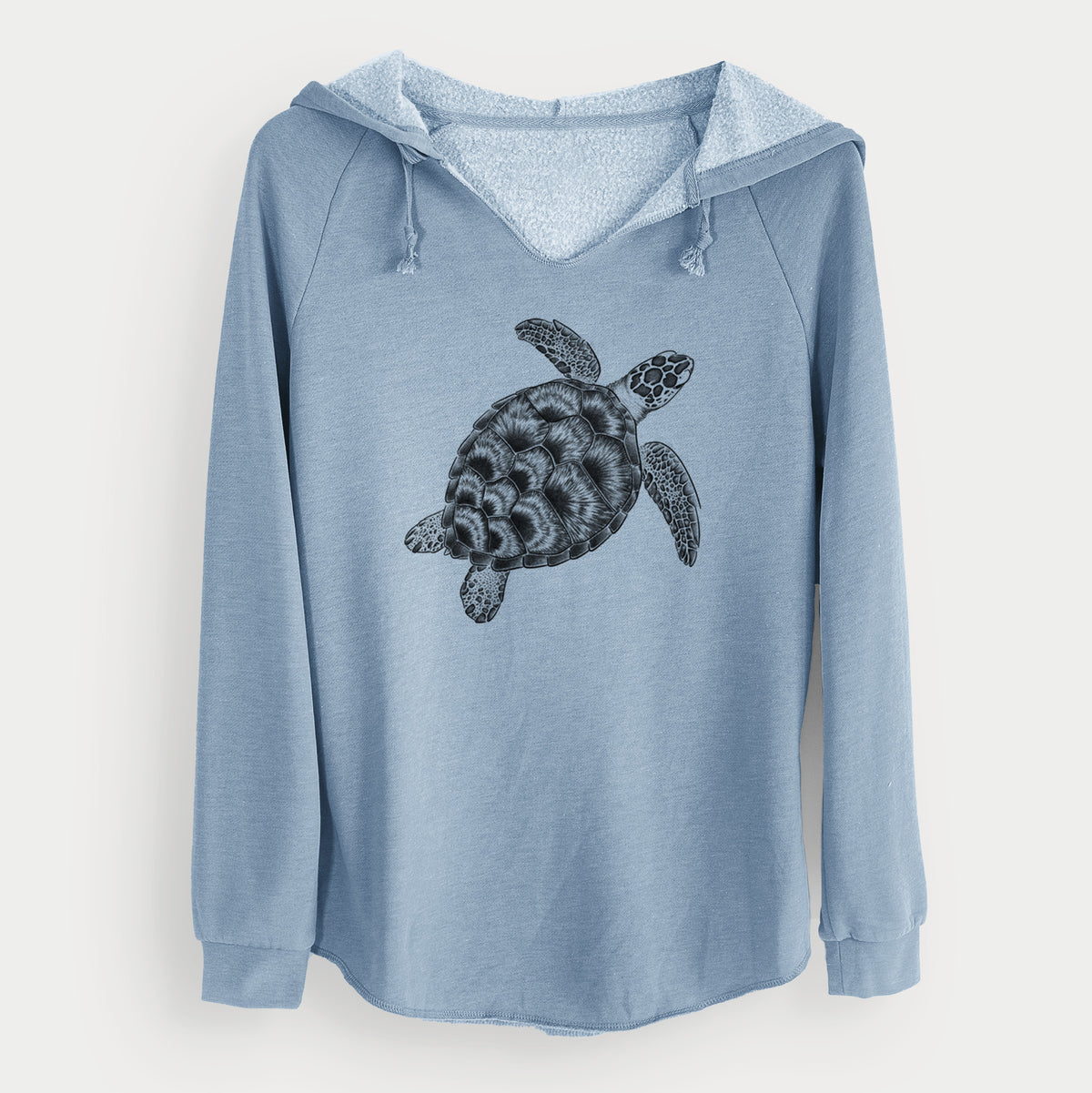 Loggerhead Sea Turtle - Caretta caretta - Cali Wave Hooded Sweatshirt
