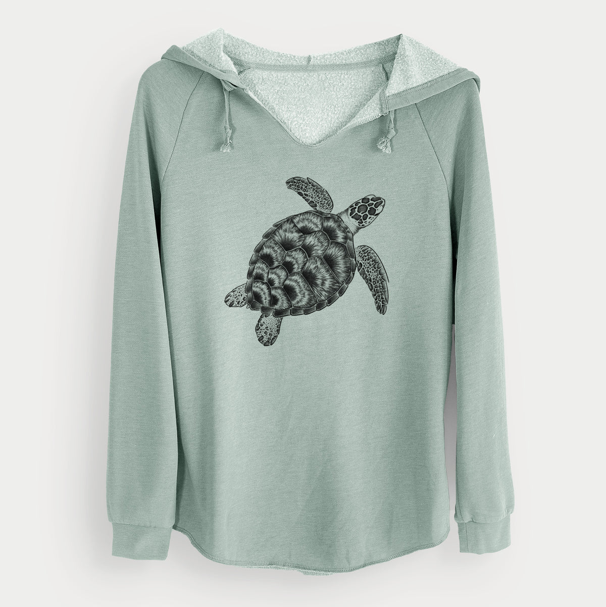 Loggerhead Sea Turtle - Caretta caretta - Cali Wave Hooded Sweatshirt