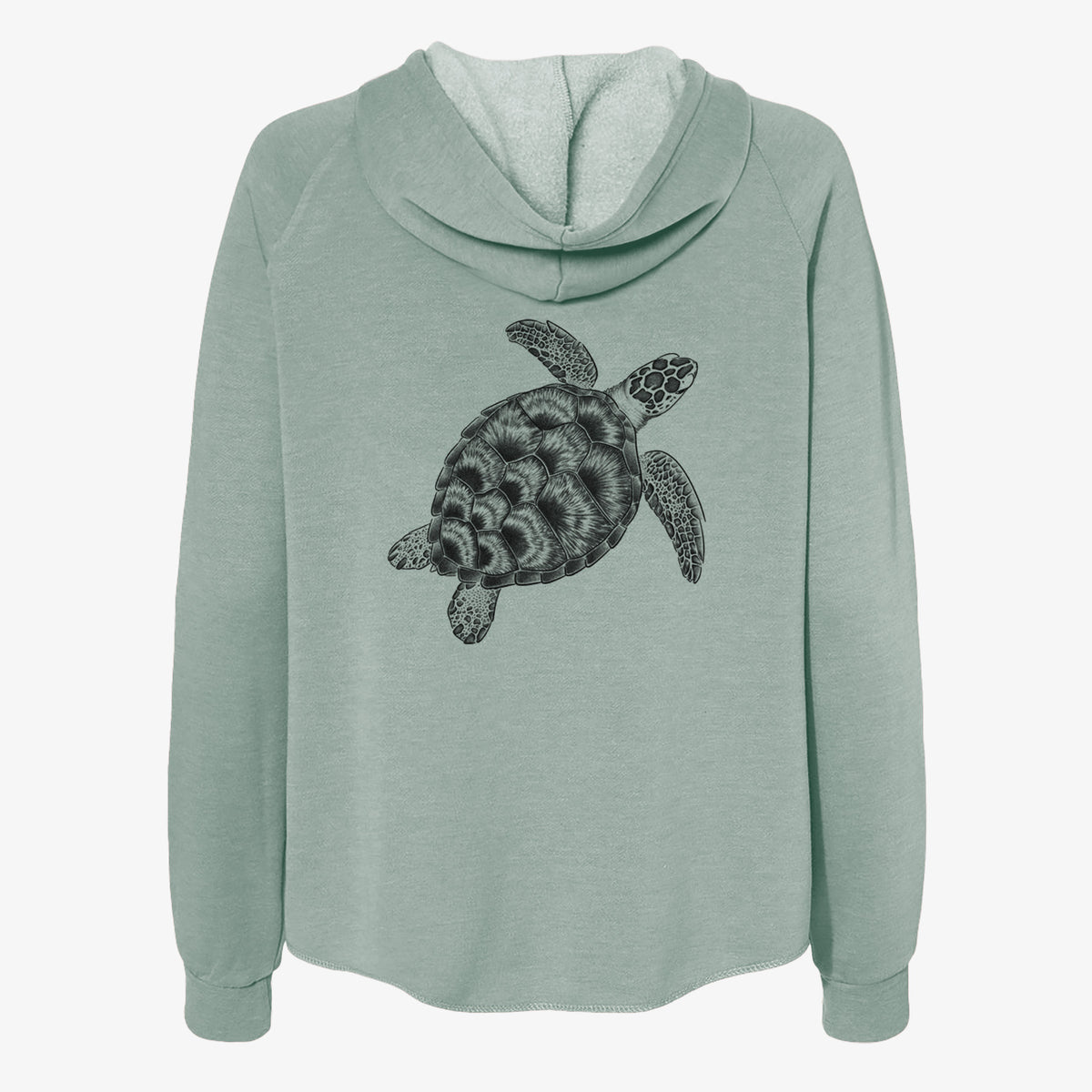 Loggerhead Sea Turtle - Caretta caretta - Women's Cali Wave Zip-Up Sweatshirt
