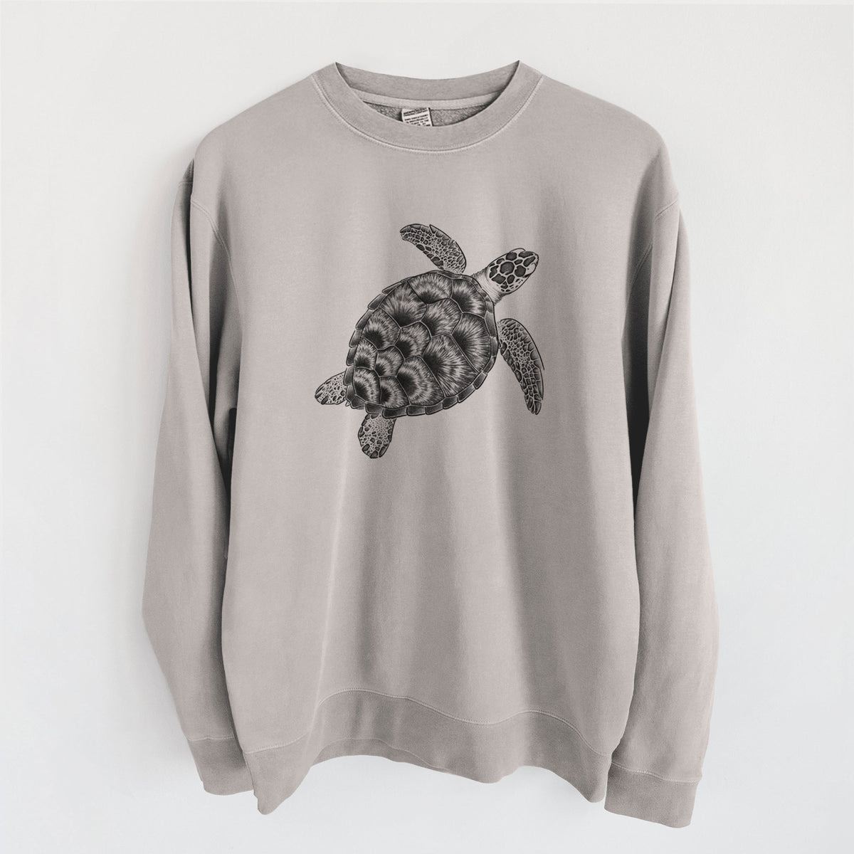 Loggerhead Sea Turtle - Caretta caretta - Unisex Pigment Dyed Crew Sweatshirt