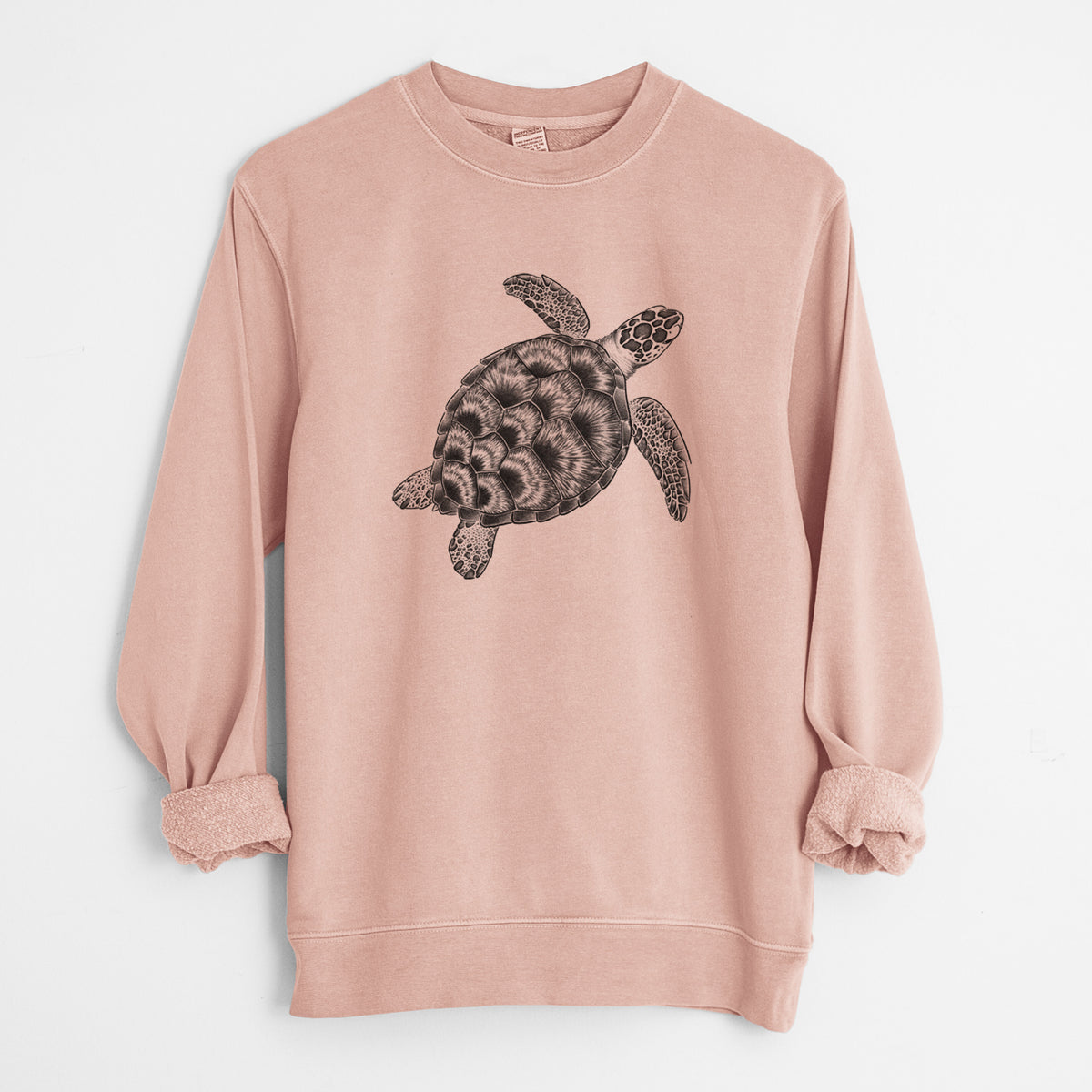 Loggerhead Sea Turtle - Caretta caretta - Unisex Pigment Dyed Crew Sweatshirt