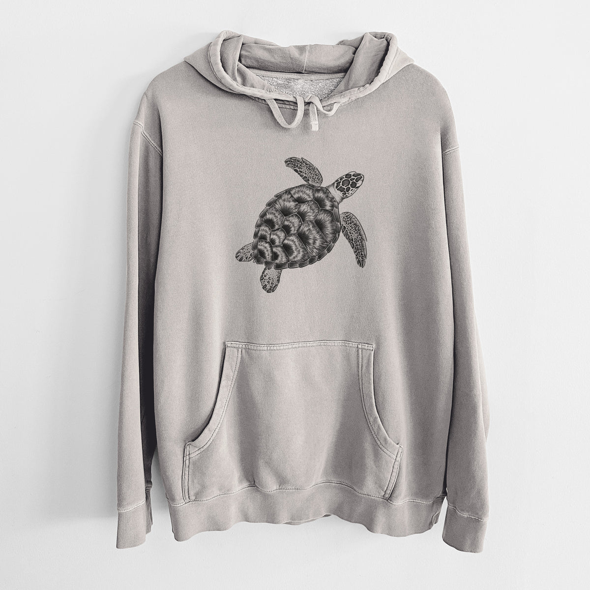 Loggerhead Sea Turtle - Caretta caretta - Unisex Pigment Dyed Hoodie