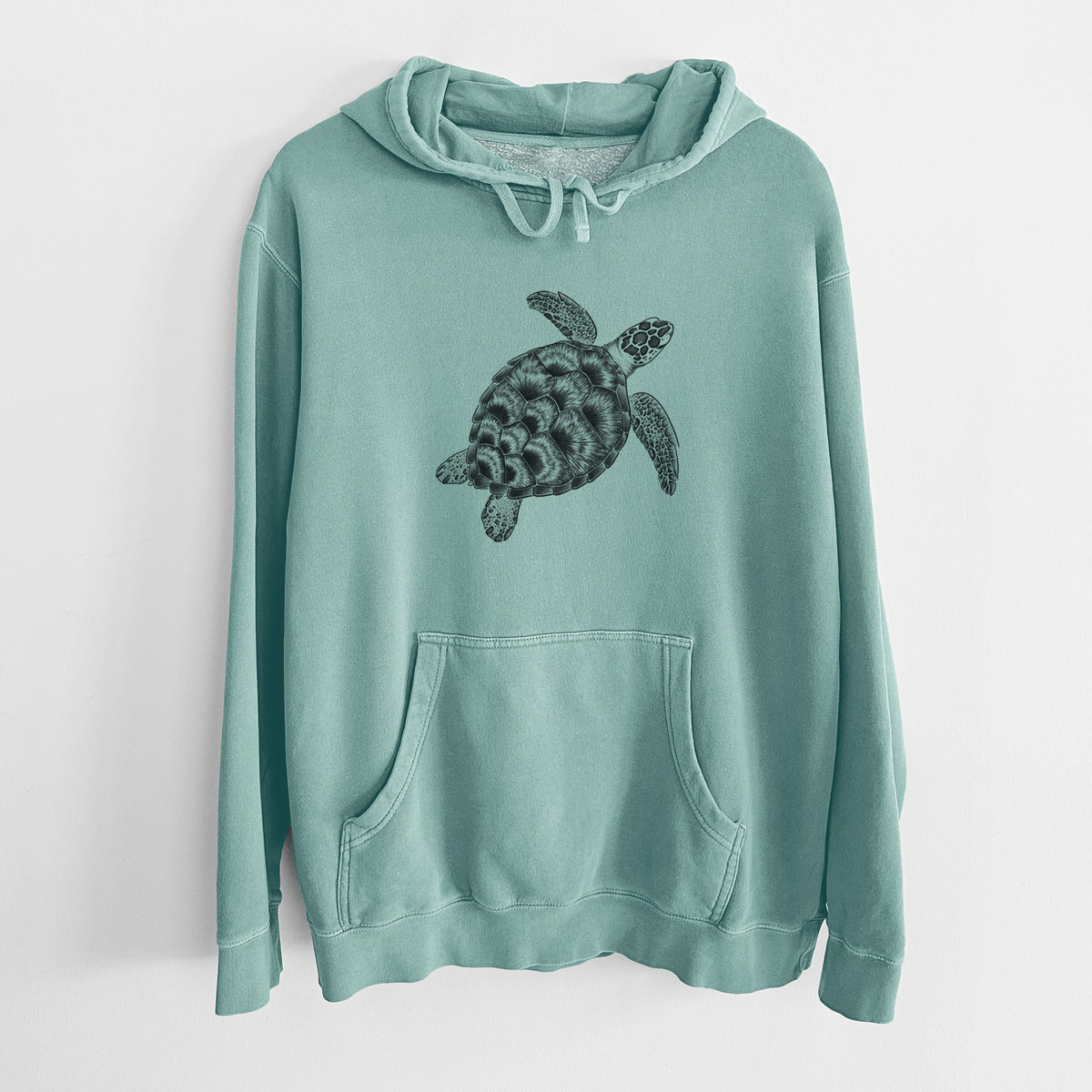 Loggerhead Sea Turtle - Caretta caretta - Unisex Pigment Dyed Hoodie