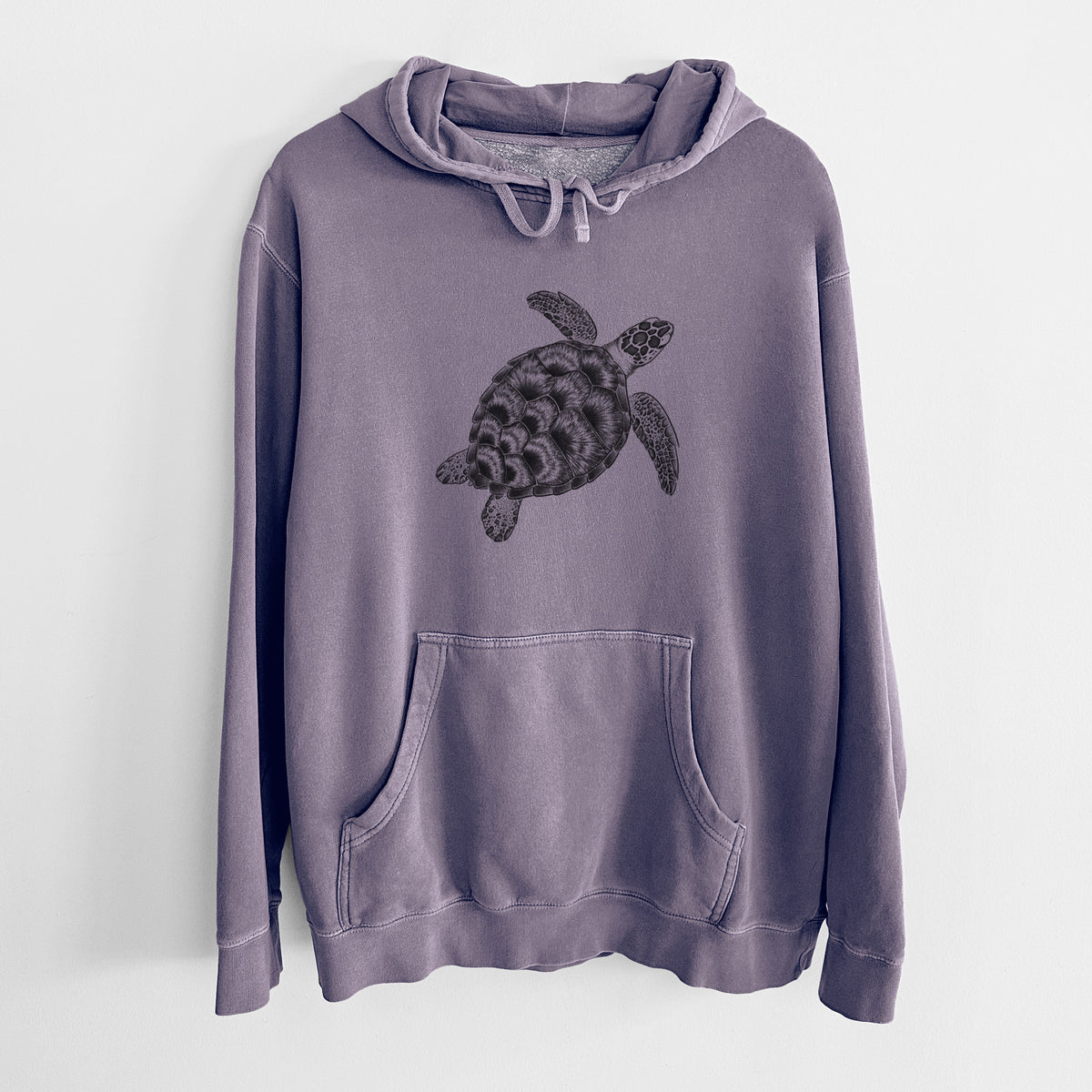 Loggerhead Sea Turtle - Caretta caretta - Unisex Pigment Dyed Hoodie