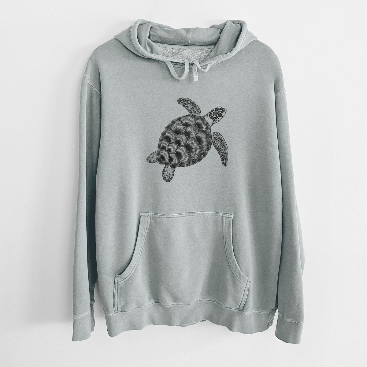 Loggerhead Sea Turtle - Caretta caretta - Unisex Pigment Dyed Hoodie