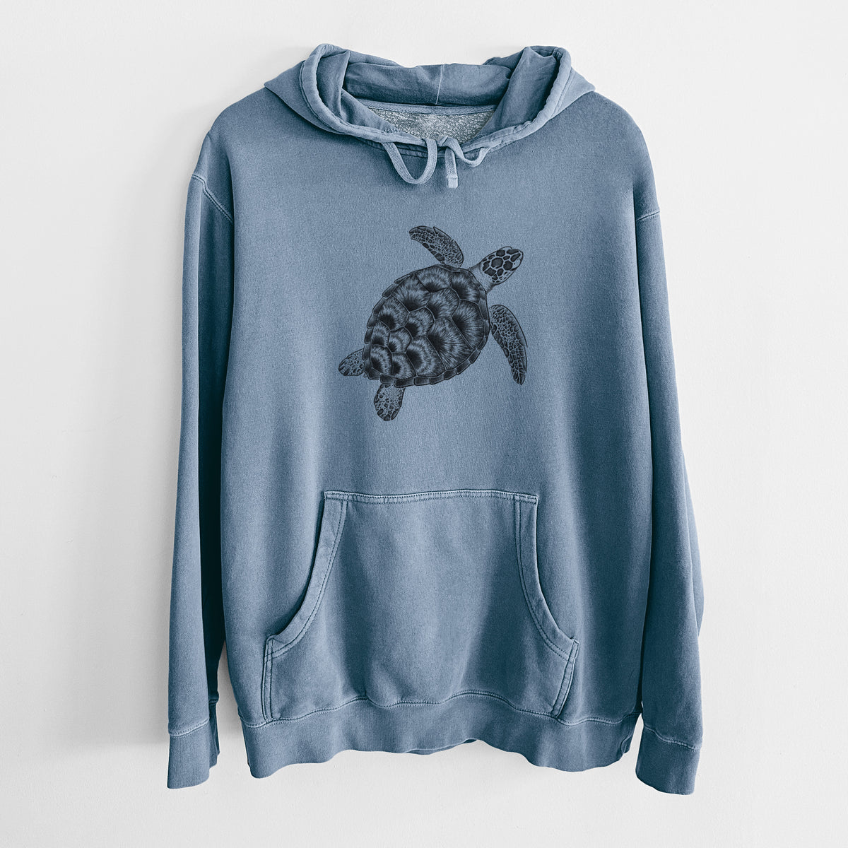 Loggerhead Sea Turtle - Caretta caretta - Unisex Pigment Dyed Hoodie
