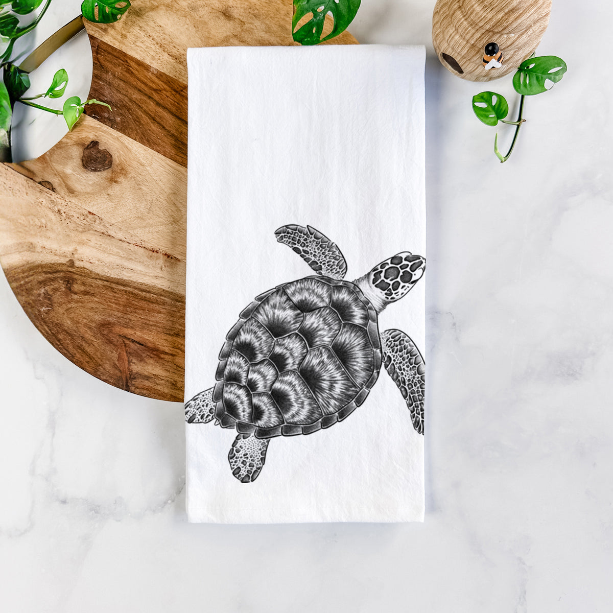 Loggerhead Sea Turtle - Caretta caretta Tea Towel