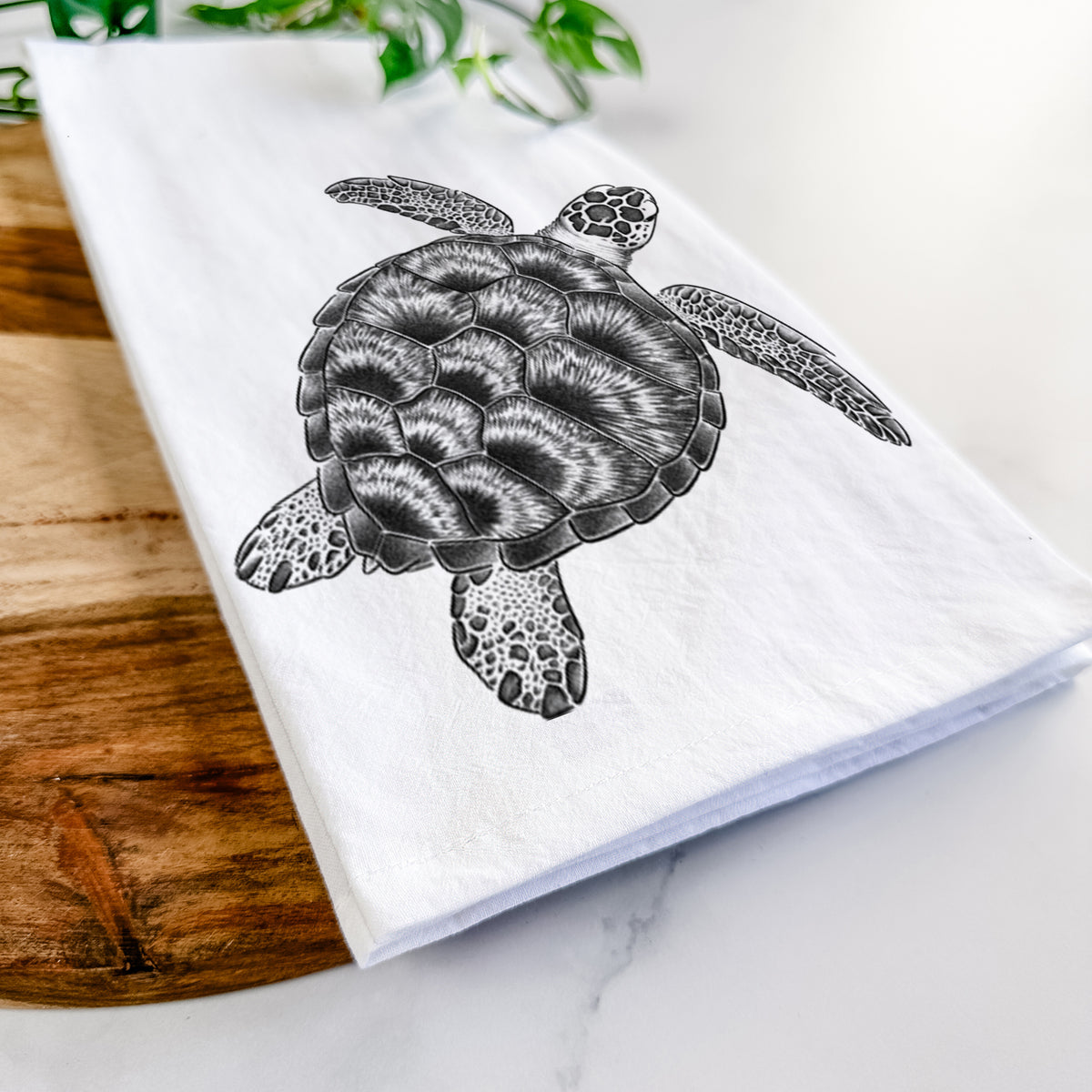 Loggerhead Sea Turtle - Caretta caretta Tea Towel