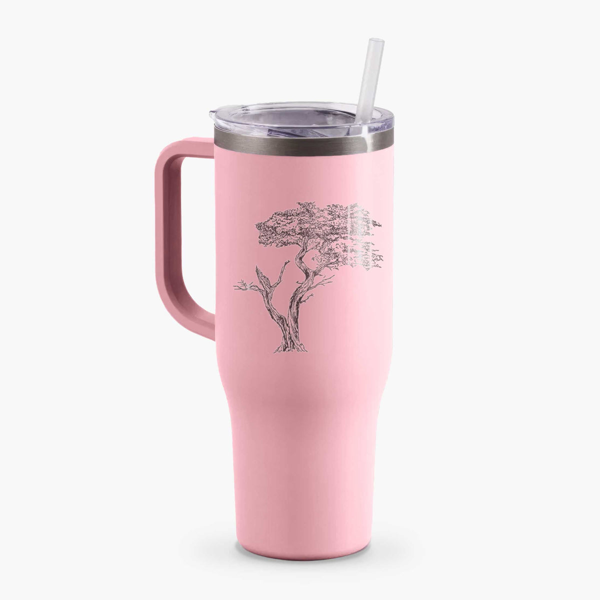 The Lone Cypress - Cupressus Macrocarpa - Monterey Cypress - 40oz Tumbler with Handle