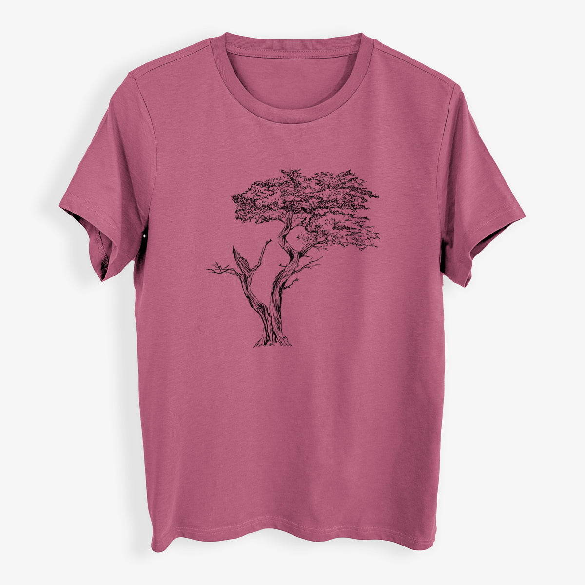 The Lone Cypress - Cupressus Macrocarpa - Monterey Cypress - Womens Everyday Maple Tee