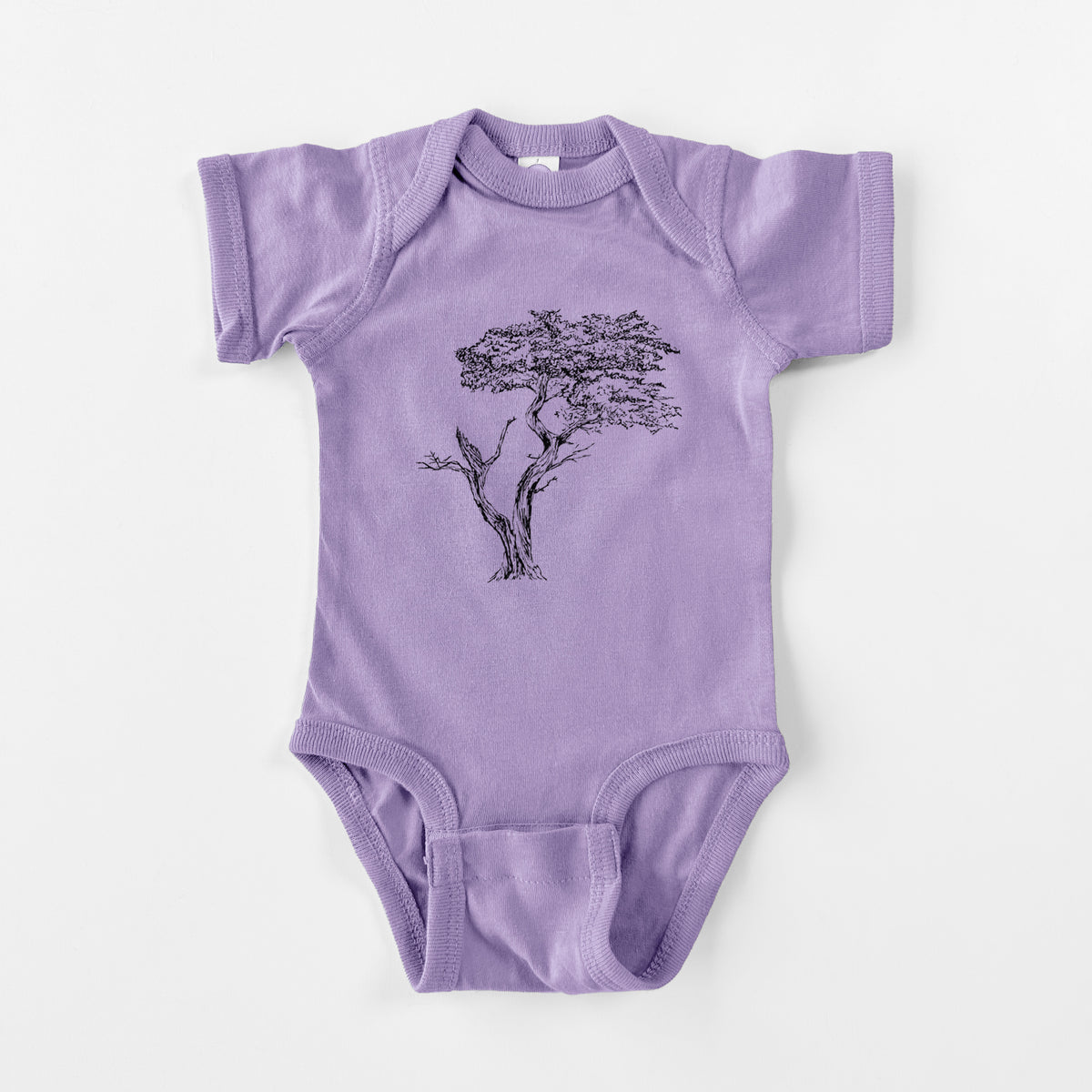The Lone Cypress - Cupressus Macrocarpa - Monterey Cypress - Baby Fine Jersey Bodysuit