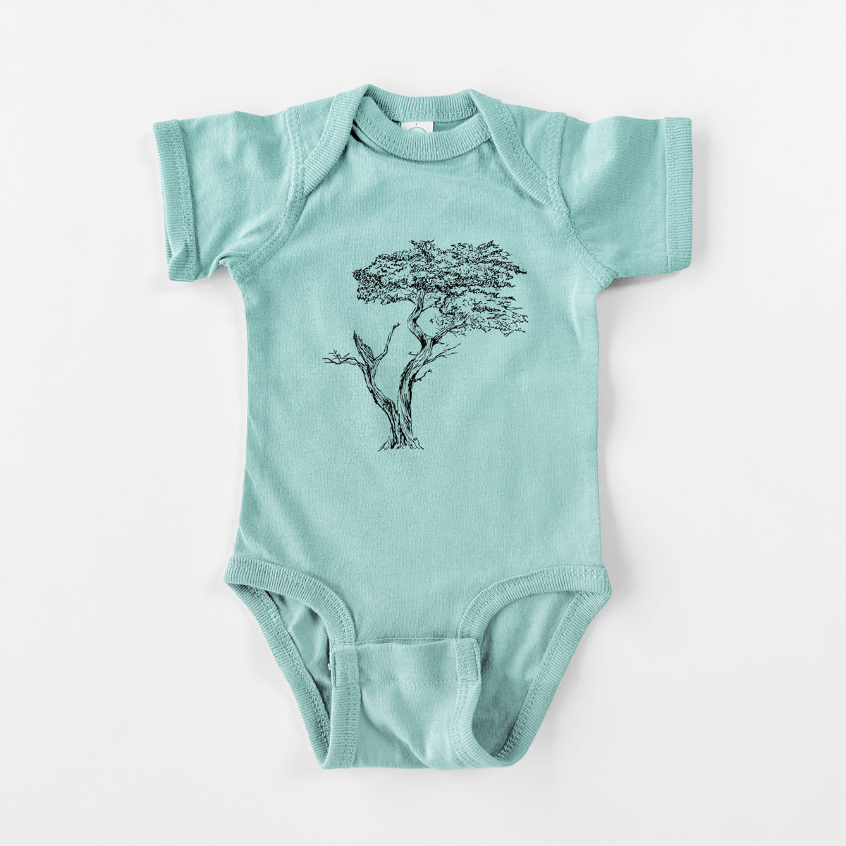 The Lone Cypress - Cupressus Macrocarpa - Monterey Cypress - Baby Fine Jersey Bodysuit