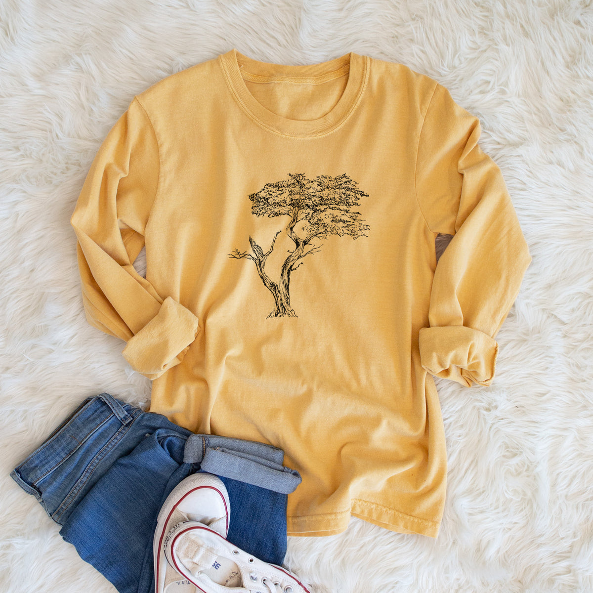 The Lone Cypress - Cupressus Macrocarpa - Monterey Cypress - Unisex Comfort Colors 100% Cotton Long Sleeve