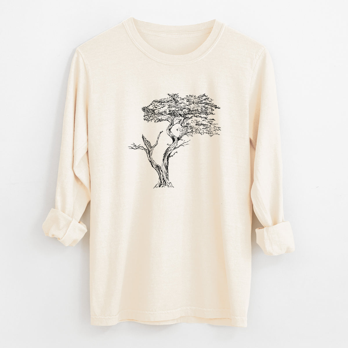 The Lone Cypress - Cupressus Macrocarpa - Monterey Cypress - Unisex Comfort Colors 100% Cotton Long Sleeve