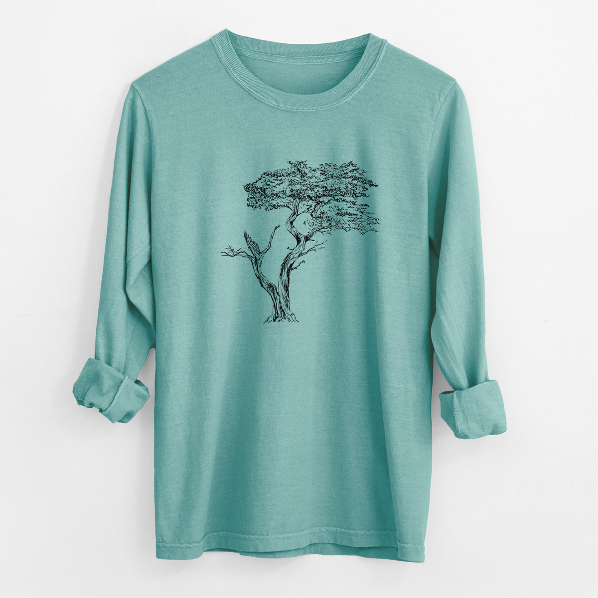 The Lone Cypress - Cupressus Macrocarpa - Monterey Cypress - Unisex Comfort Colors 100% Cotton Long Sleeve