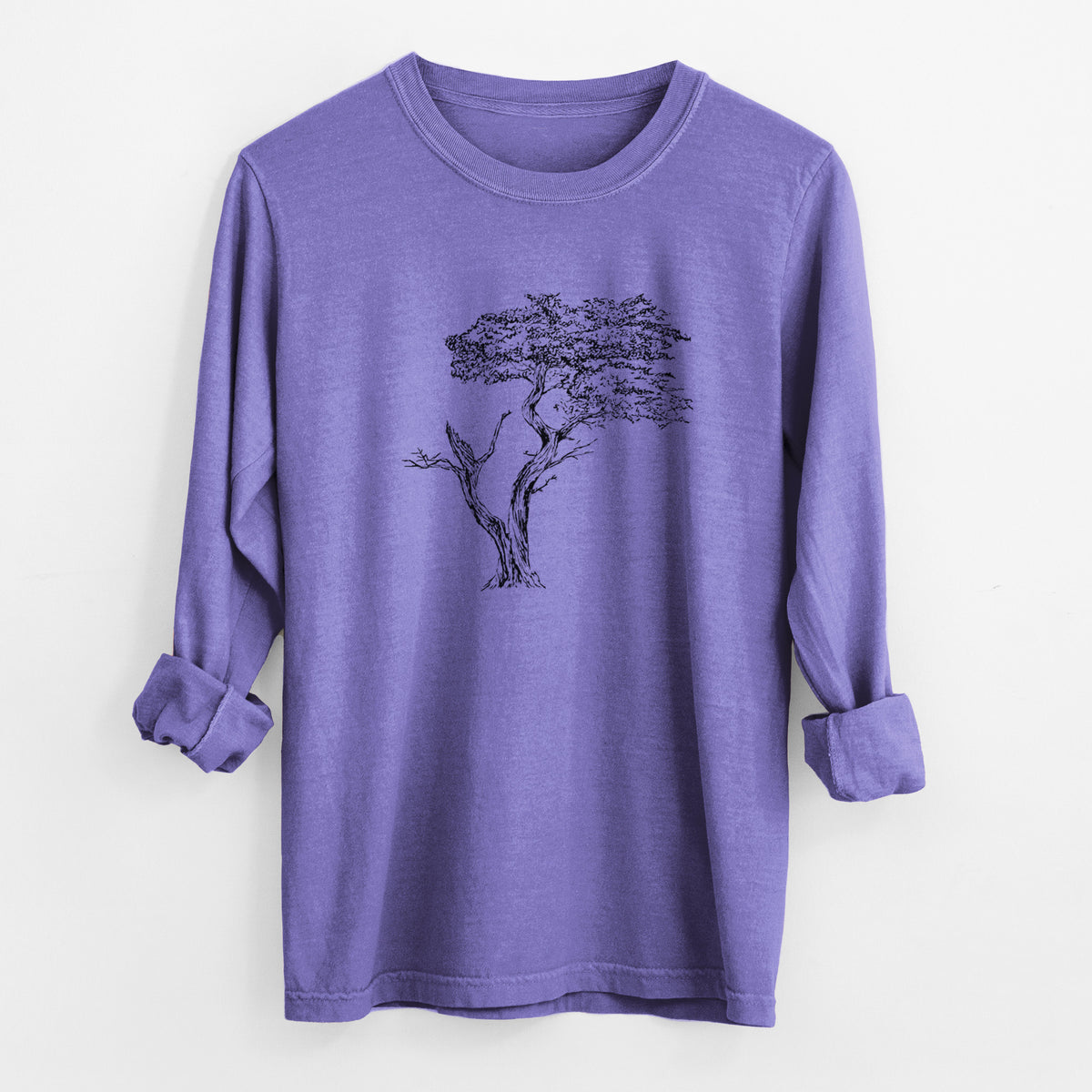 The Lone Cypress - Cupressus Macrocarpa - Monterey Cypress - Unisex Comfort Colors 100% Cotton Long Sleeve
