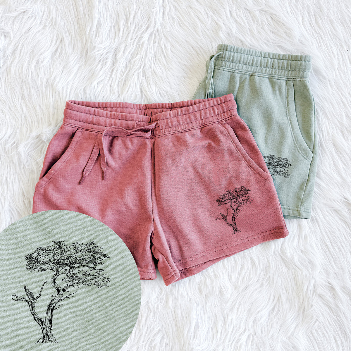 The Lone Cypress - Cupressus Macrocarpa - Monterey Cypress - Women&#39;s Cali Wave Shorts