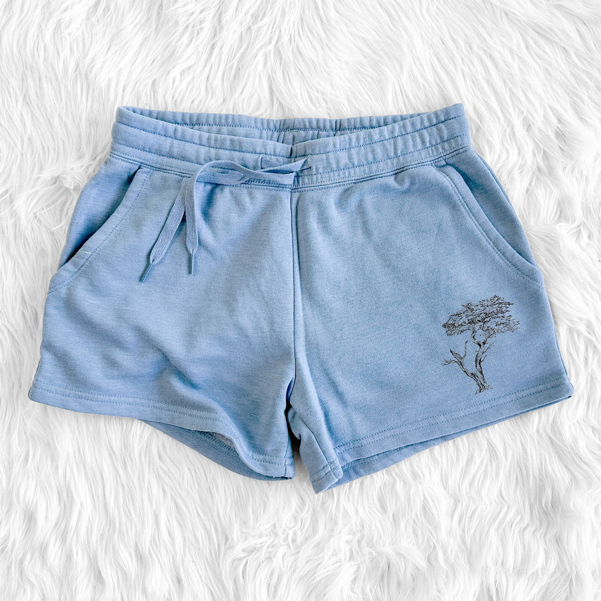 The Lone Cypress - Cupressus Macrocarpa - Monterey Cypress - Women's Cali Wave Shorts