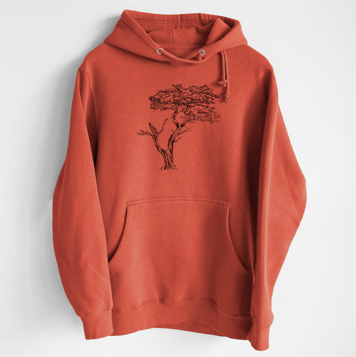 The Lone Cypress - Cupressus Macrocarpa - Monterey Cypress - Heavyweight Fleece Hoodie