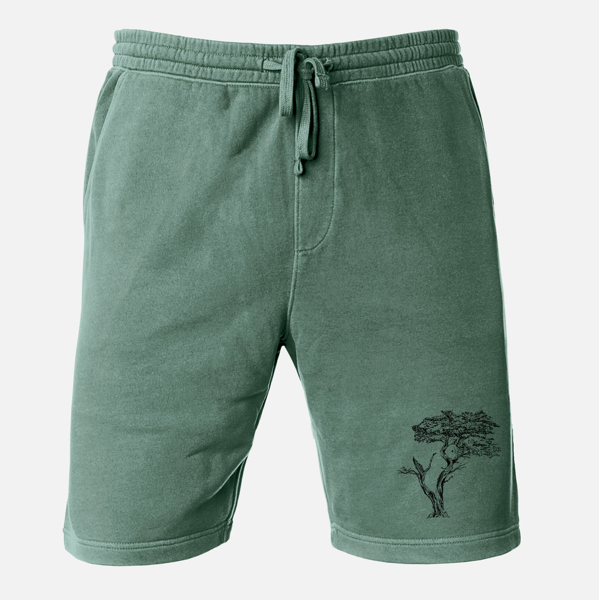 The Lone Cypress - Cupressus Macrocarpa - Monterey Cypress - Unisex Pigment Dyed Shorts