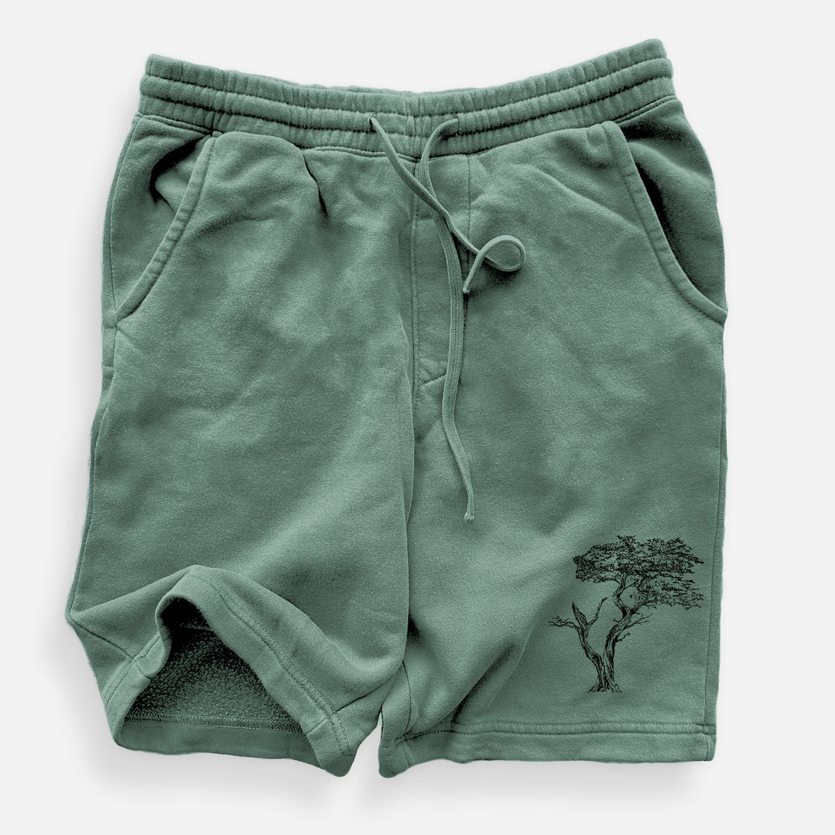 The Lone Cypress - Cupressus Macrocarpa - Monterey Cypress - Unisex Pigment Dyed Shorts