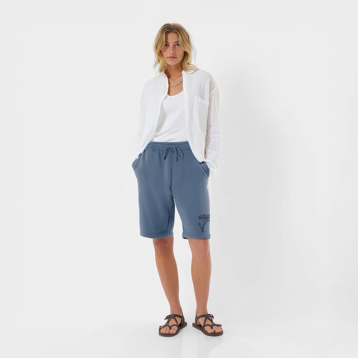 The Lone Cypress - Cupressus Macrocarpa - Monterey Cypress - Unisex Pigment Dyed Shorts