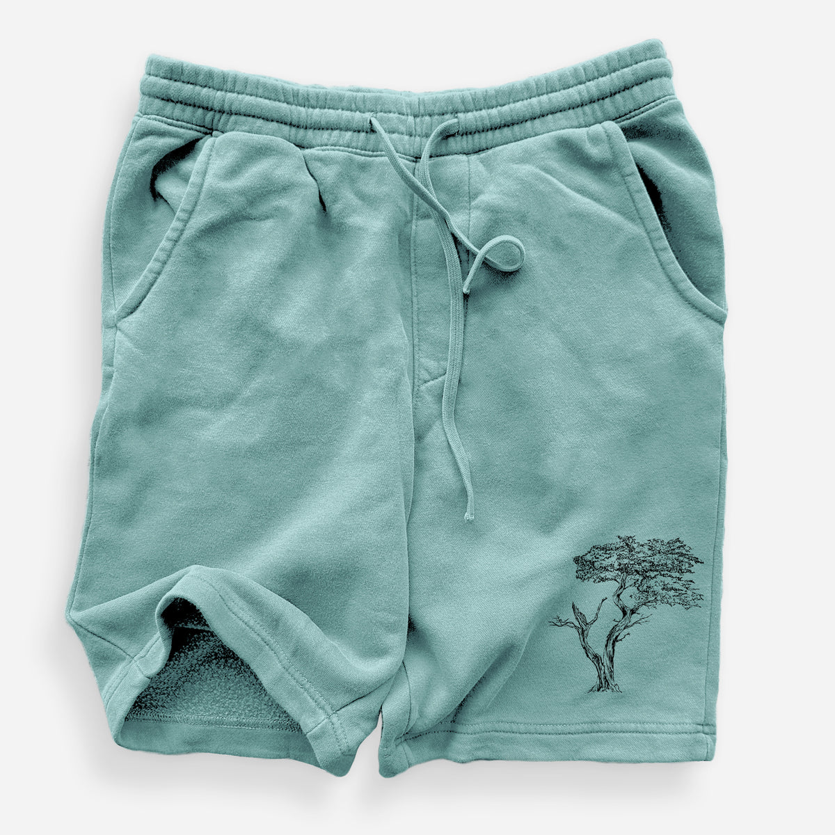 The Lone Cypress - Cupressus Macrocarpa - Monterey Cypress - Unisex Pigment Dyed Shorts