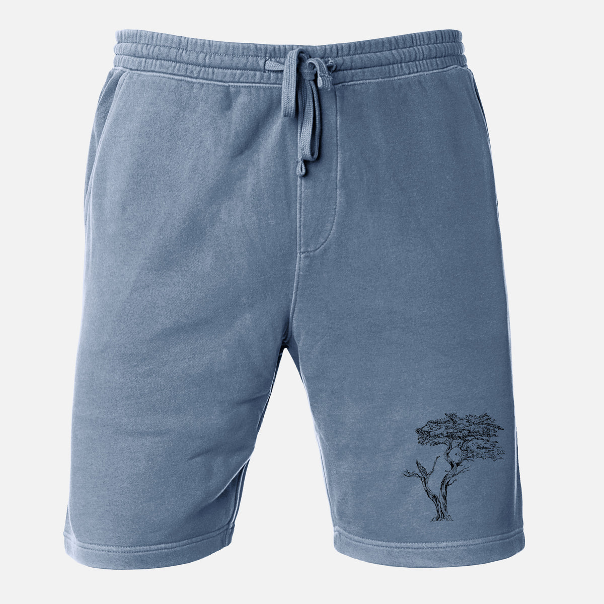 The Lone Cypress - Cupressus Macrocarpa - Monterey Cypress - Unisex Pigment Dyed Shorts