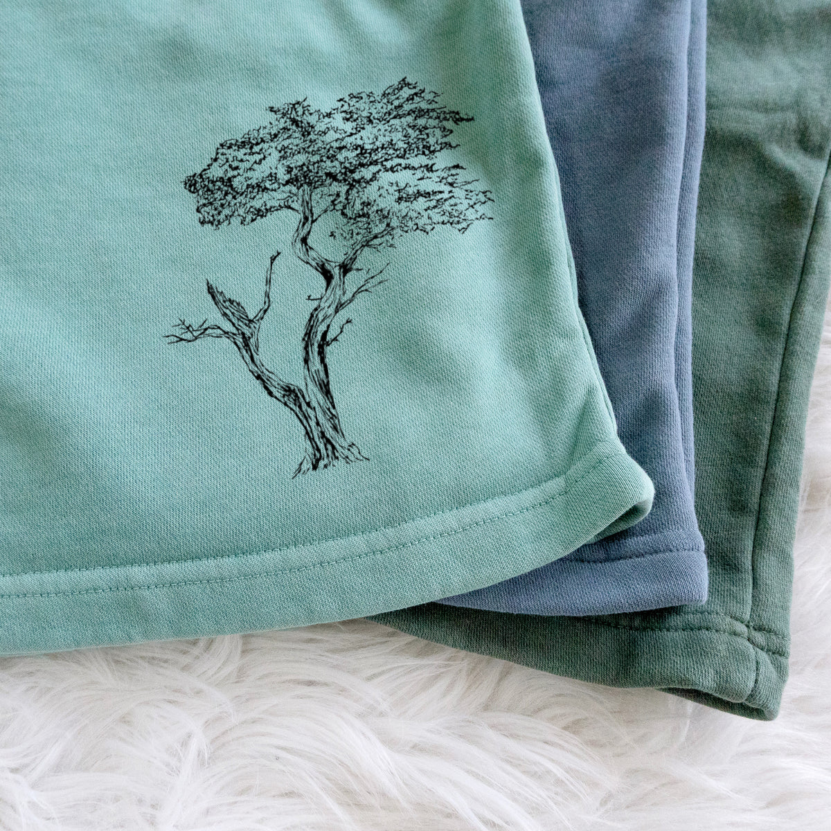 The Lone Cypress - Cupressus Macrocarpa - Monterey Cypress - Unisex Pigment Dyed Shorts
