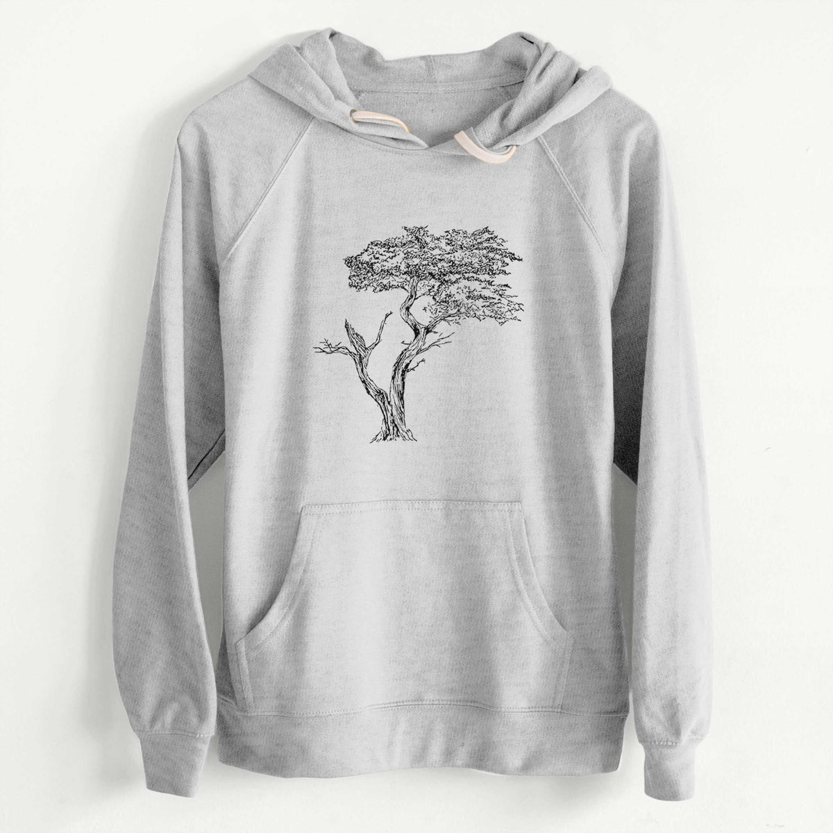 CLEARANCE - The Lone Cypress - Cupressus Macrocarpa - Monterey Cypress  - Unisex Slim Fit Loopback Terry Hoodie