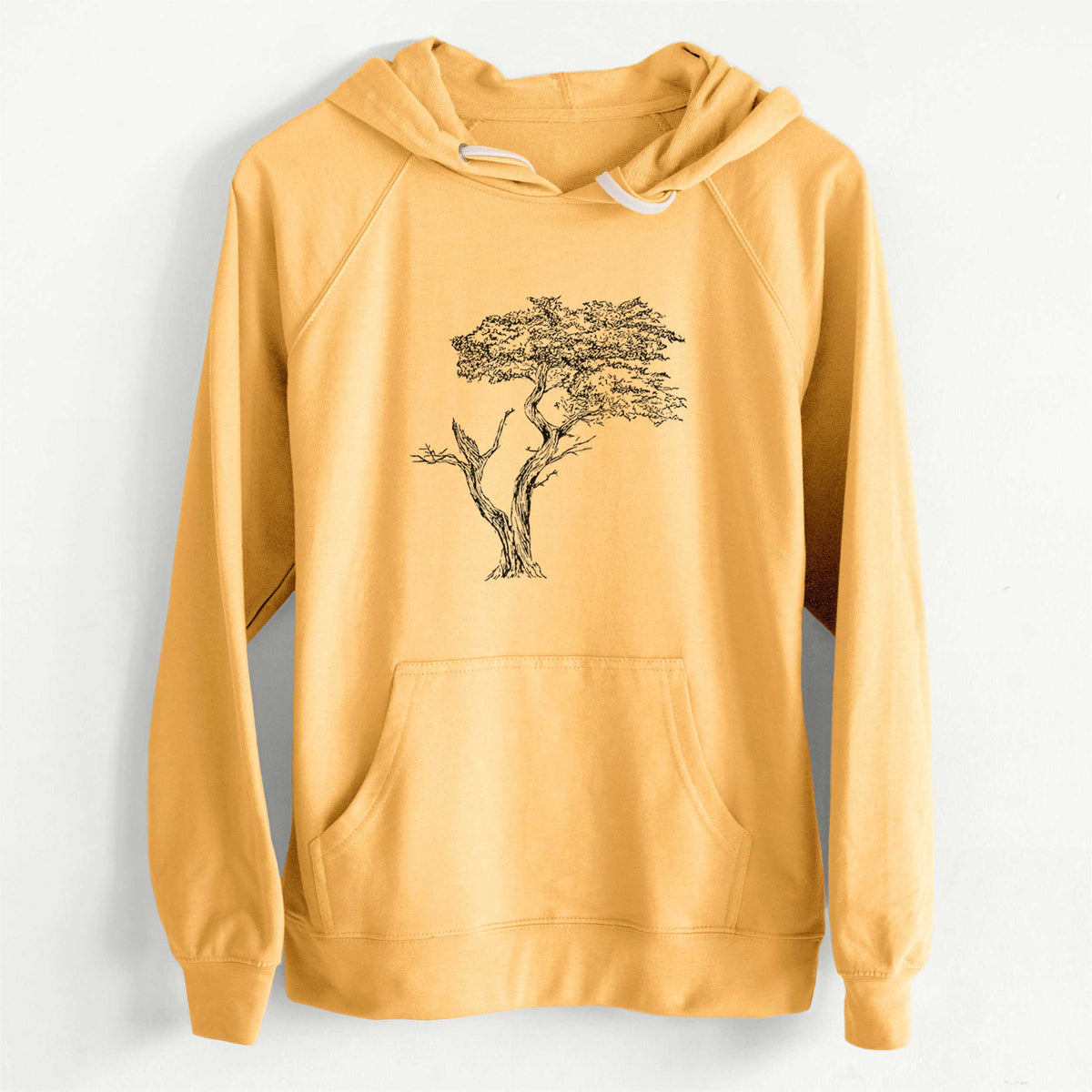 CLEARANCE - The Lone Cypress - Cupressus Macrocarpa - Monterey Cypress  - Unisex Slim Fit Loopback Terry Hoodie