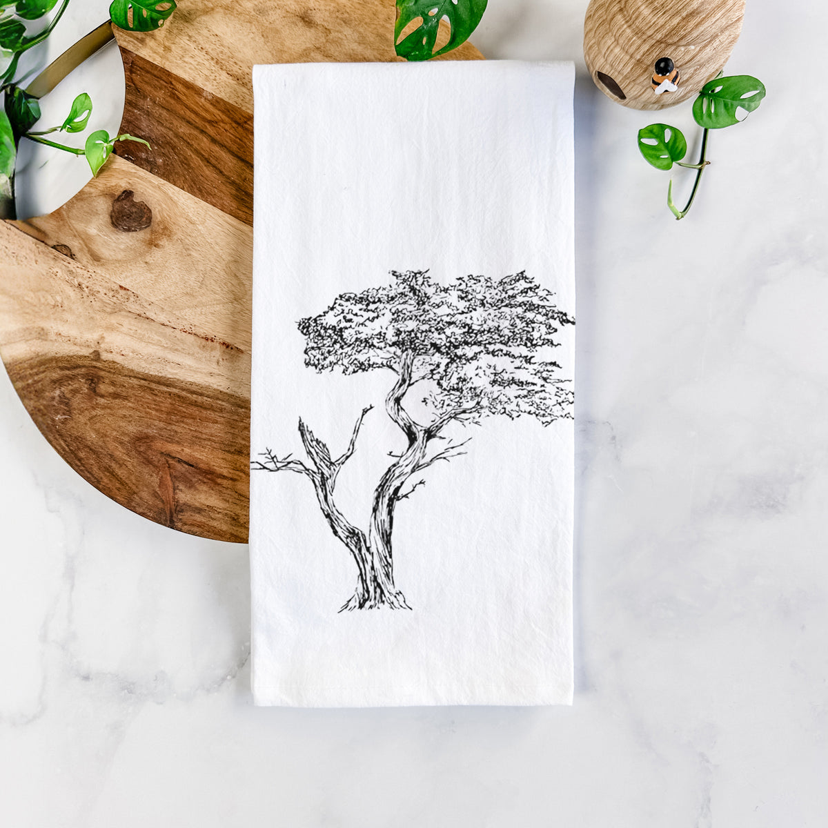 The Lone Cypress - Cupressus Macrocarpa - Monterey Cypress Tea Towel