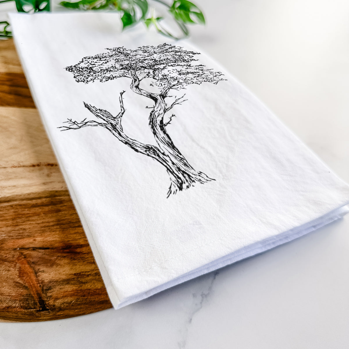 The Lone Cypress - Cupressus Macrocarpa - Monterey Cypress Tea Towel