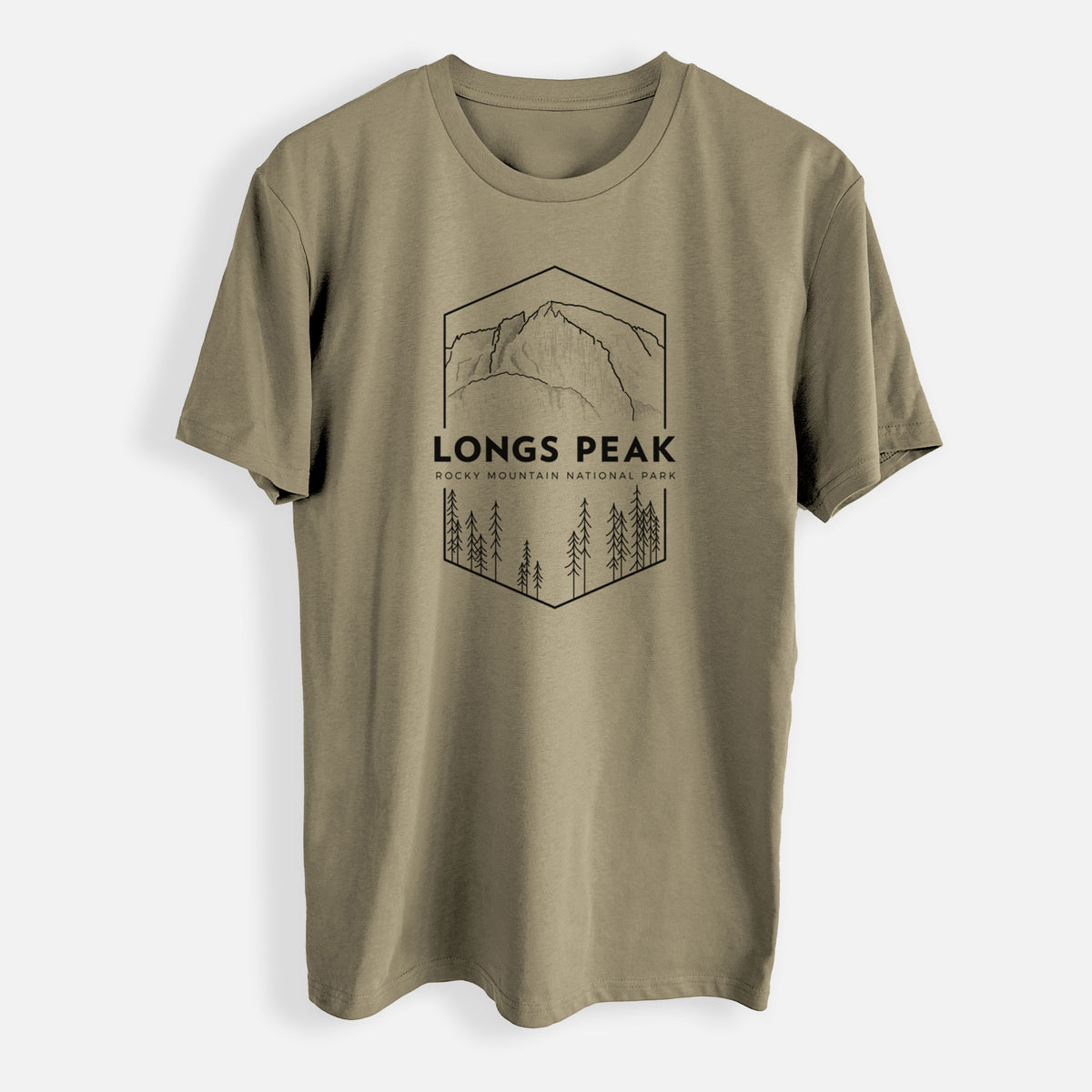 Longs Peak - Rocky Mountain National Park - Mens Everyday Staple Tee