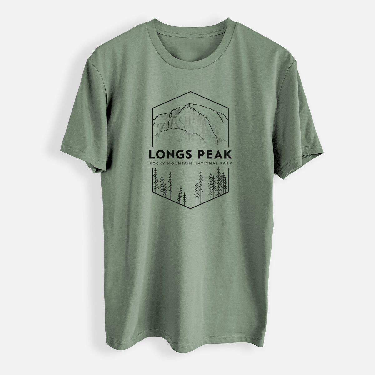 Longs Peak - Rocky Mountain National Park - Mens Everyday Staple Tee