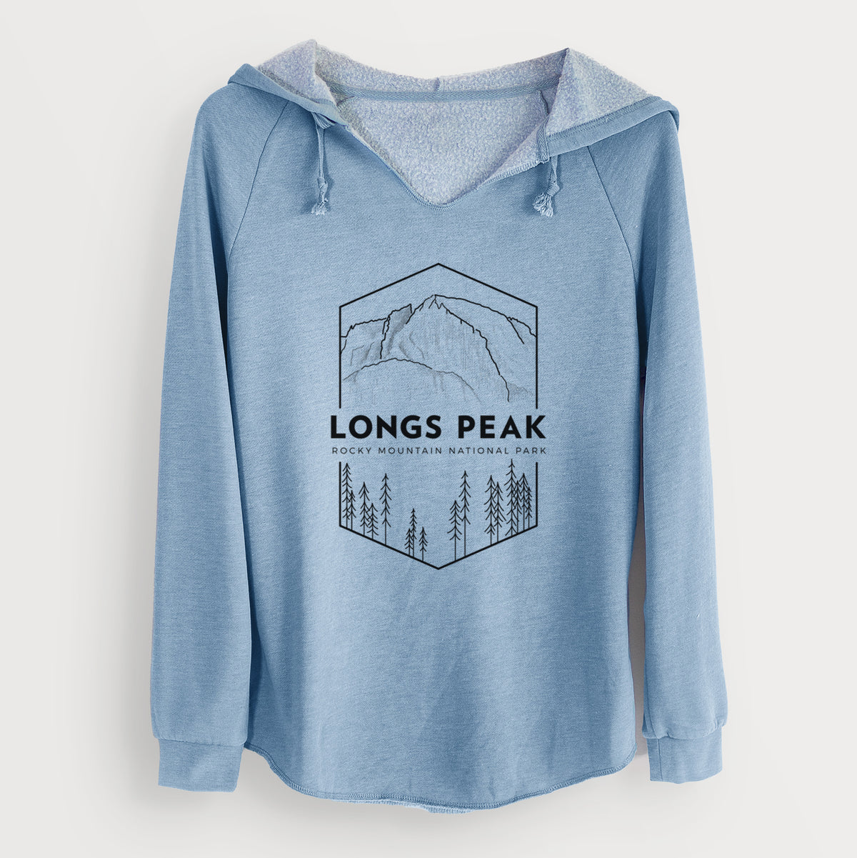 Longs Peak - Rocky Mountain National Park - Cali Wave Hooded Sweatshirt