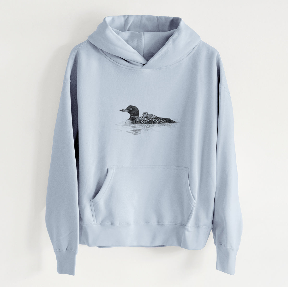 Common Loon with Chick - Gavia immer - Women&#39;s Heavyweight Relaxed Hoodie