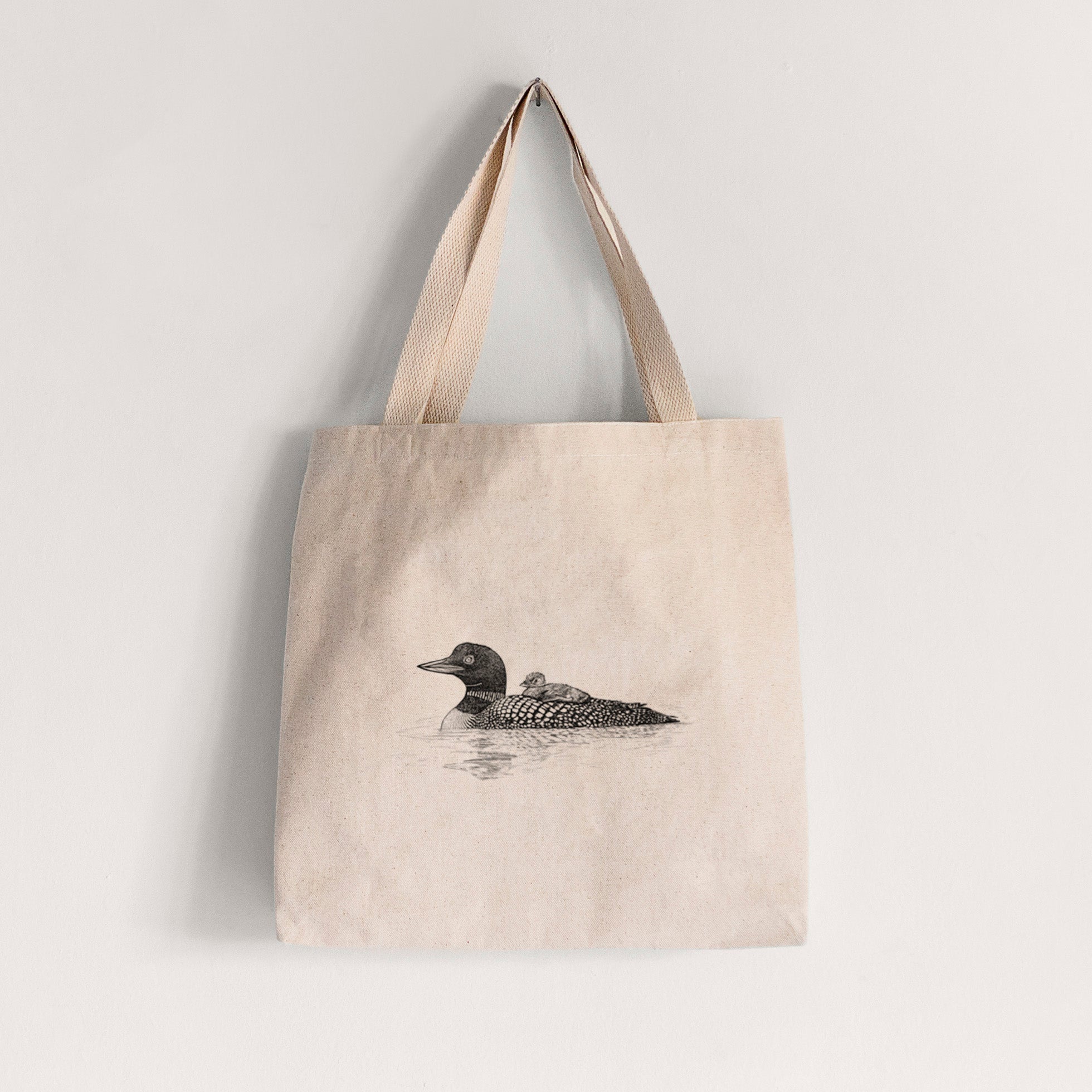 Common Loon with Chick - Gavia immer - Tote Bag