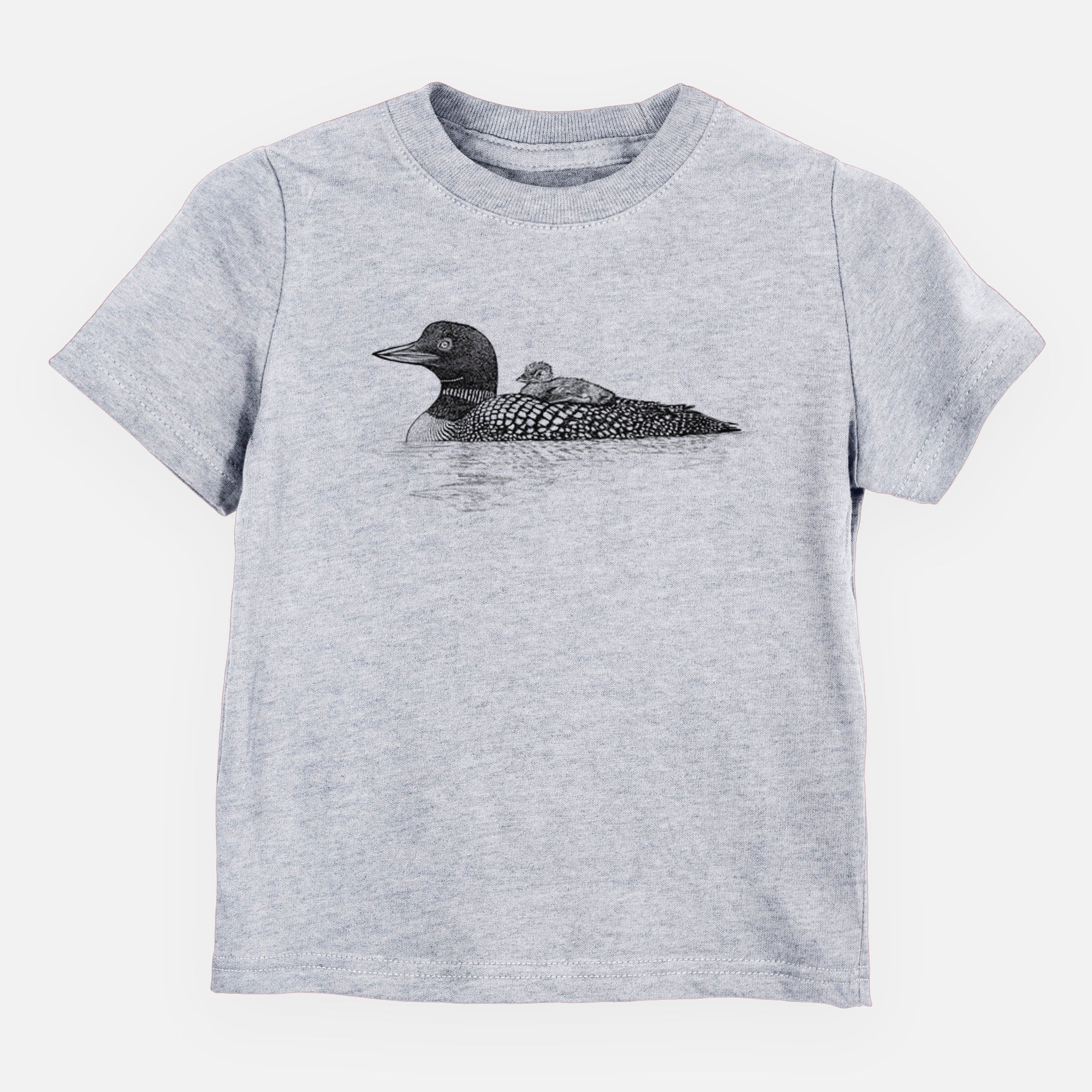 Common Loon with Chick - Gavia immer - Toddler/Youth Shirt