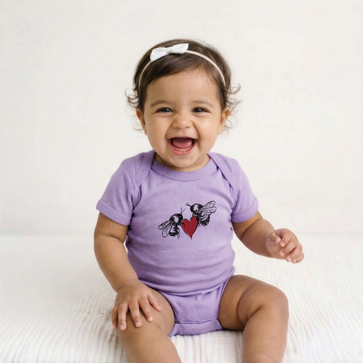 Love Bees - Baby Fine Jersey Bodysuit